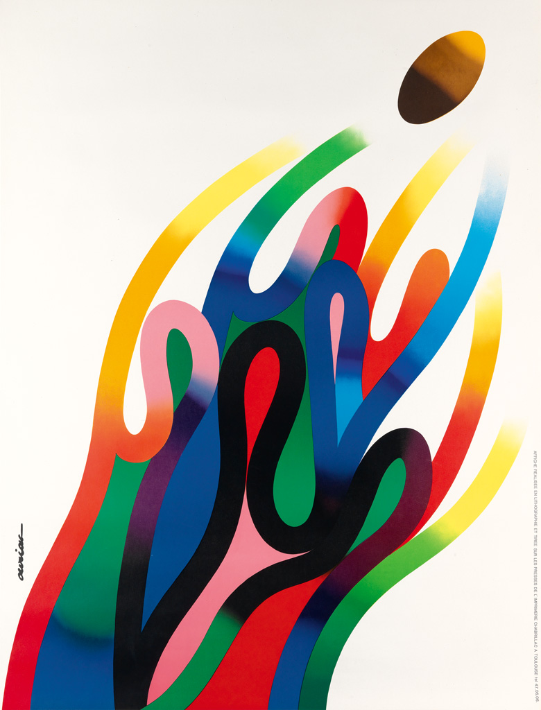 JACQUES AURIAC (1922-2003). [RUGBY.] 1985. 61x46 inches, 155x118 cm. Chabrillac,Toulouse.